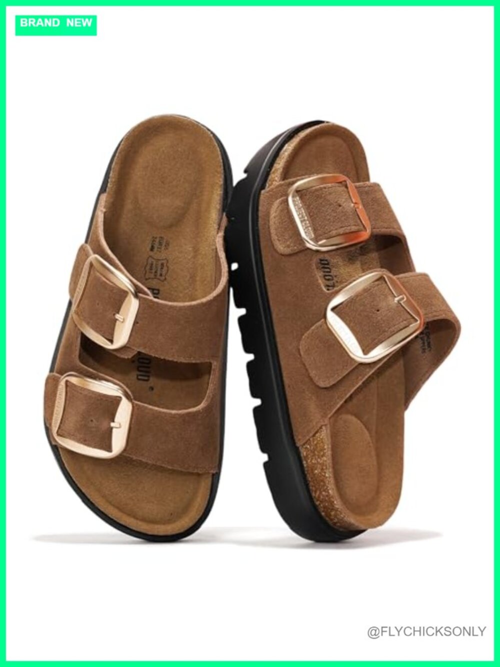 Genuine Leather Platform Sandals Women Wedge Slip